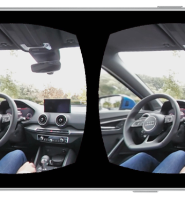 Audi Q2 launch drive in VR