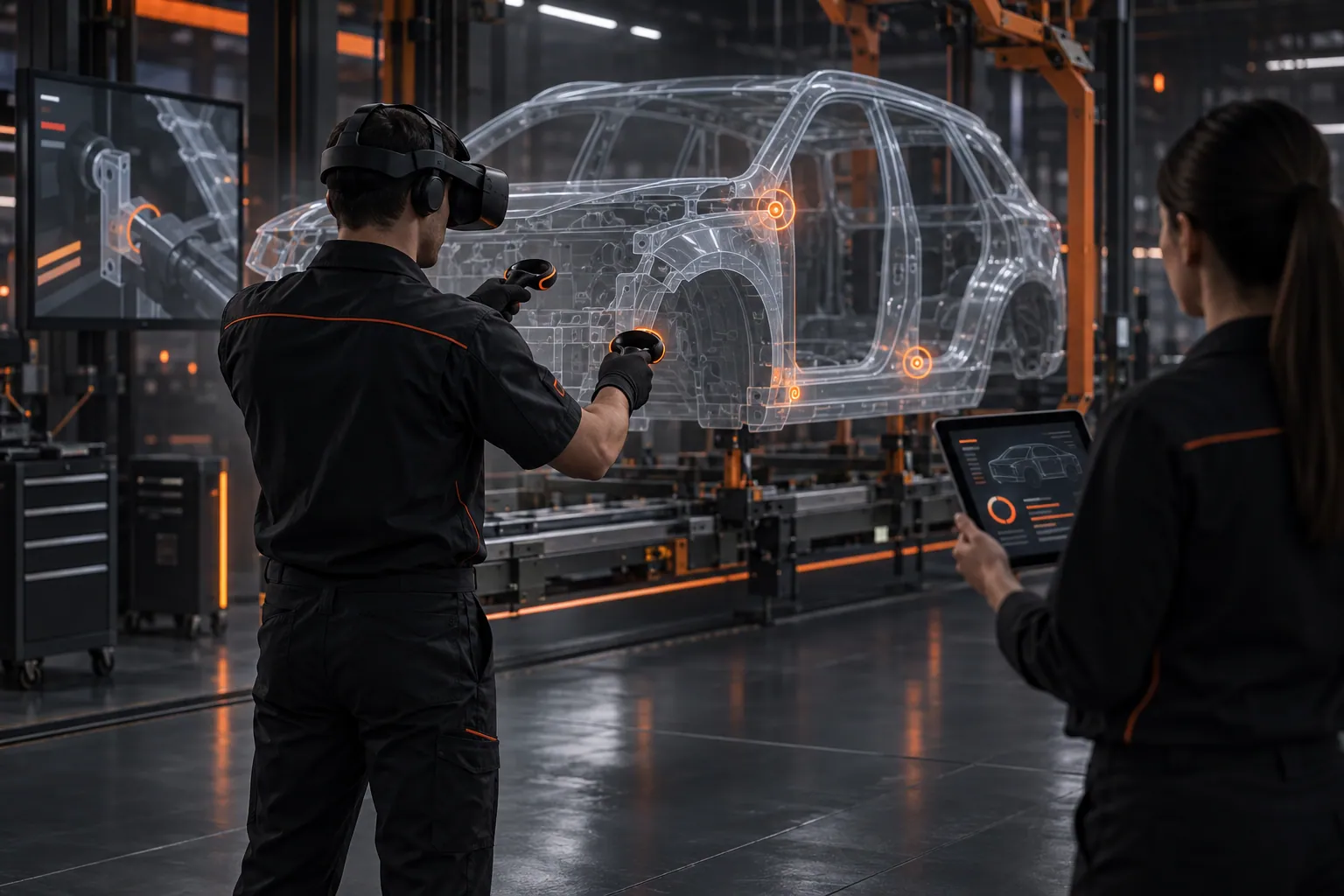Manufacturing and service VR training with an AI instructor