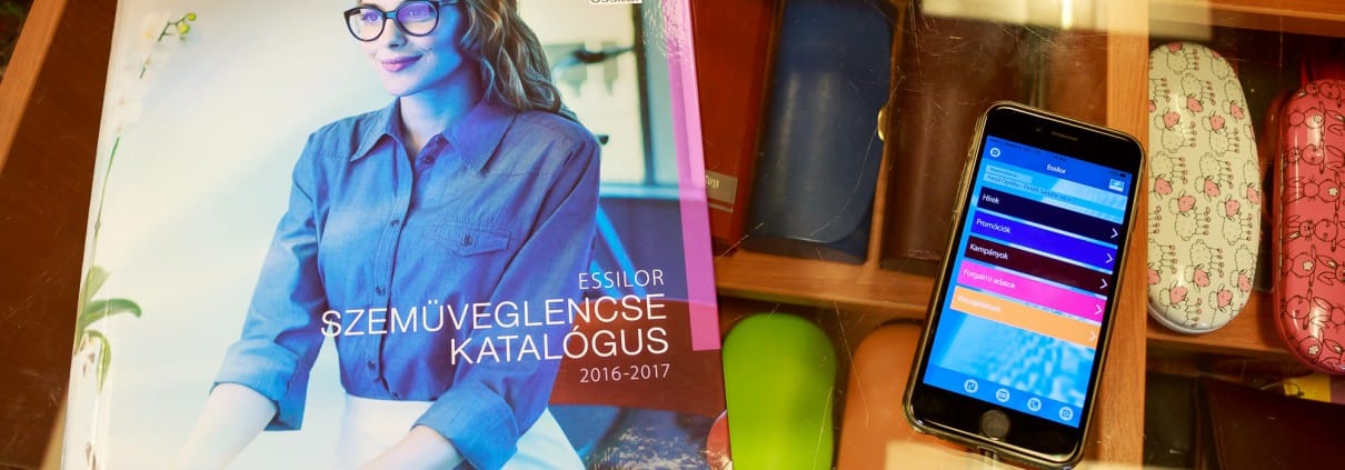 Essilor B2B kiskereskedői alkalmazás