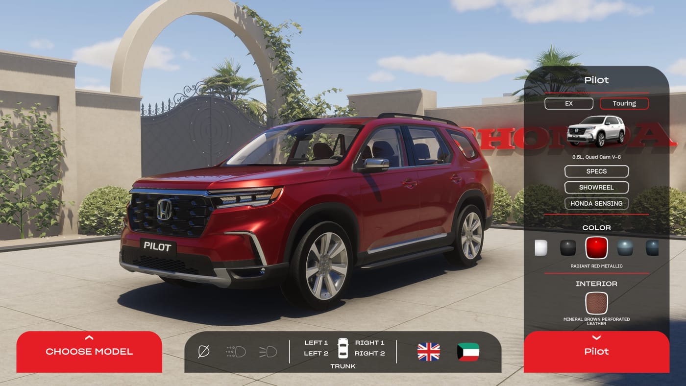 Honda Alghanim — digital car showroom