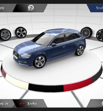 Virtuális Audi szalon – A3 3d-ben