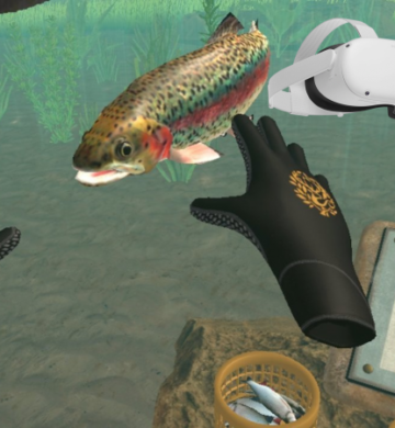 Feeding the fish in VR